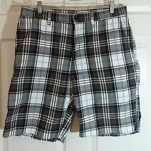 Sonoma Mens Plaid Shorts Sz 34
